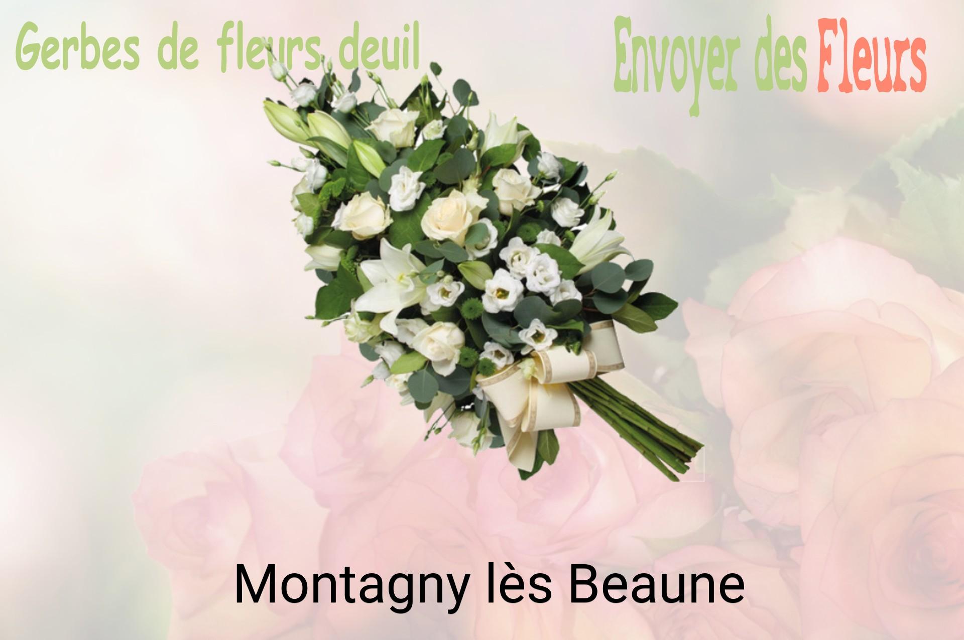 Gerbe de fleurs de deuil livrée à Montagny-lès-Beaune
